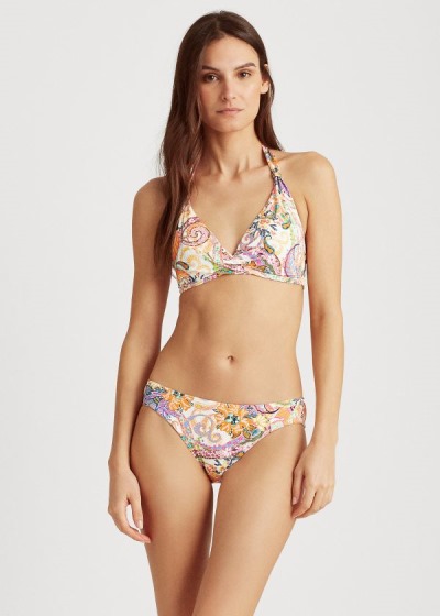 Fondo de Bikini Ralph Lauren Mujer Multicolor - Paisley Hipster - JHUMN3074